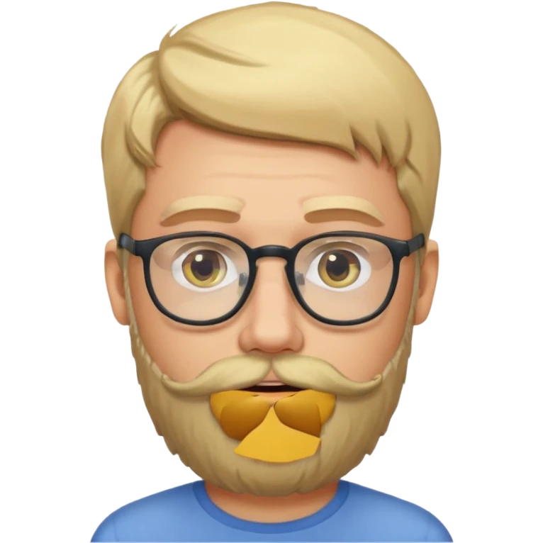 blond man with beard and spectacles emoji