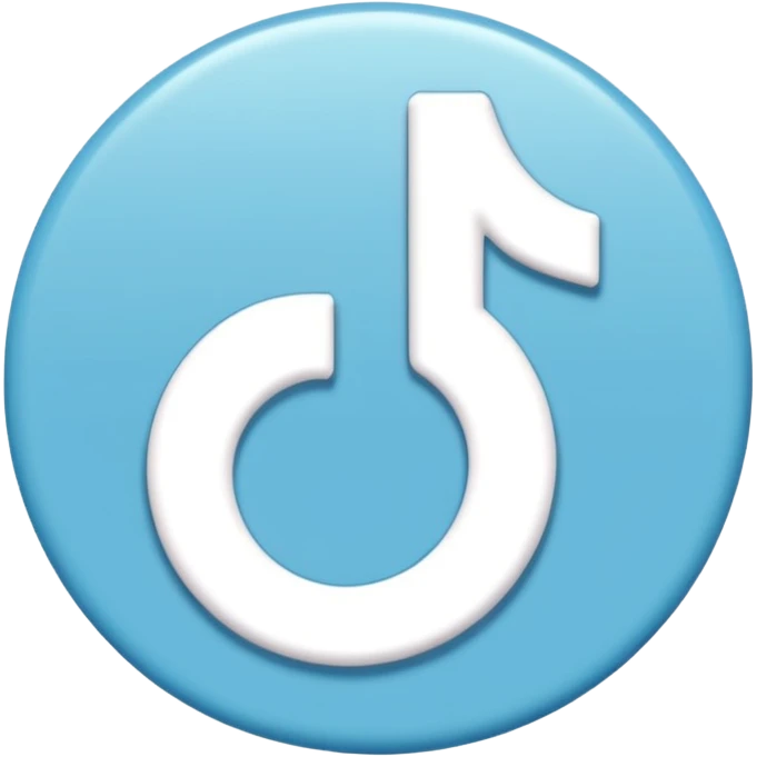 Logo tiktok comme sur app store emoji