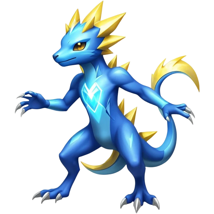  Shiny Sparkly Electric Cool Epic-Manectric-Fakémon-creature emoji