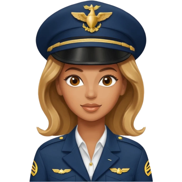 Beyonce as a pilot emoji