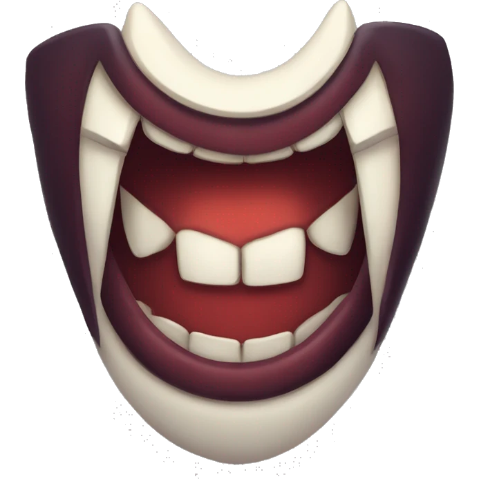 Sharp vampire fangs emoji