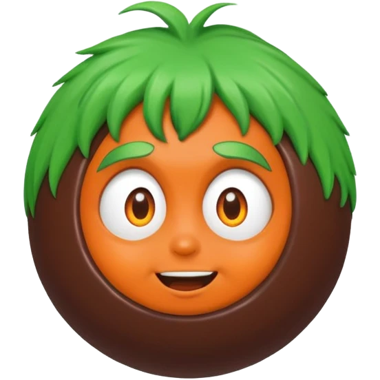 chocolate bomb with oompa loompa flying out emoji
