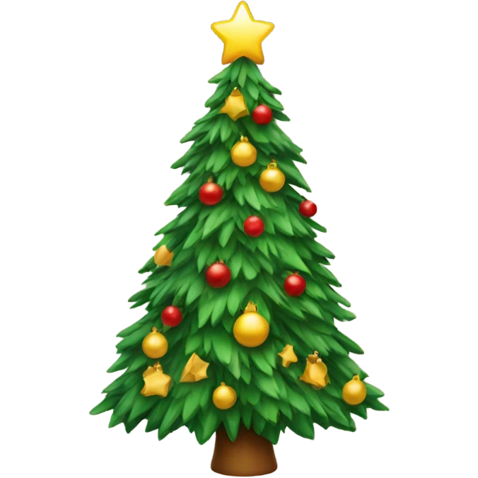 Merry Christmas tree emoji