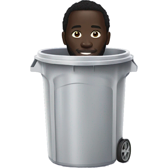 Romelu lukaku in a trash bin  emoji