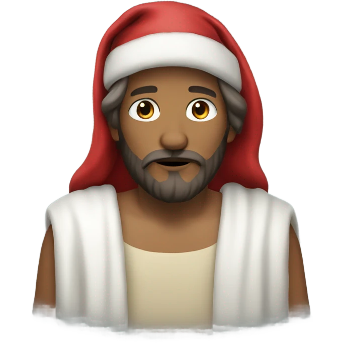 Jesus Christmas Santa emoji