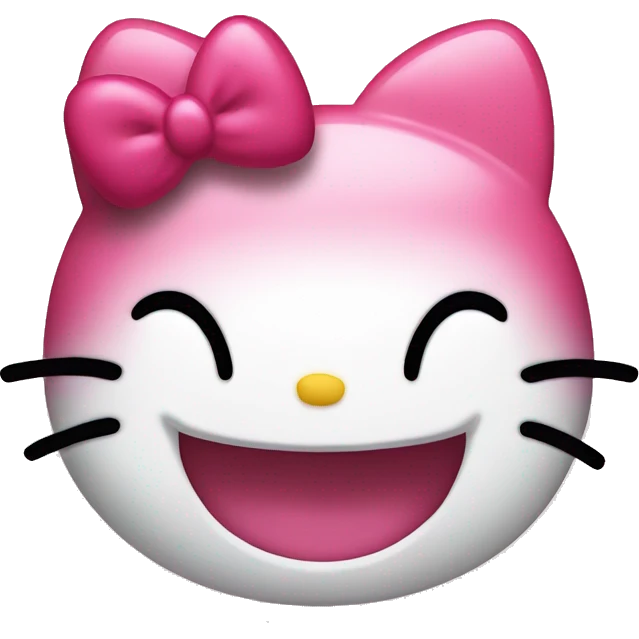 hello kitty laughing  emoji