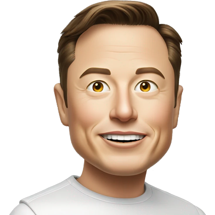 elon musk siling  emoji