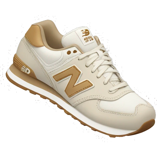 White and beige New Balance shoes emoji