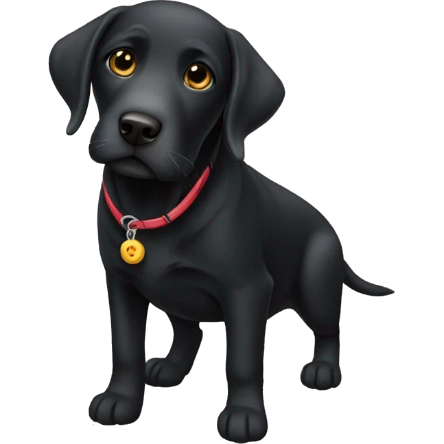 Black Labrador emoji