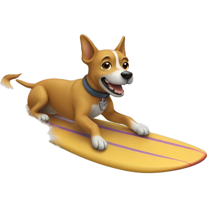Dog surfing  emoji