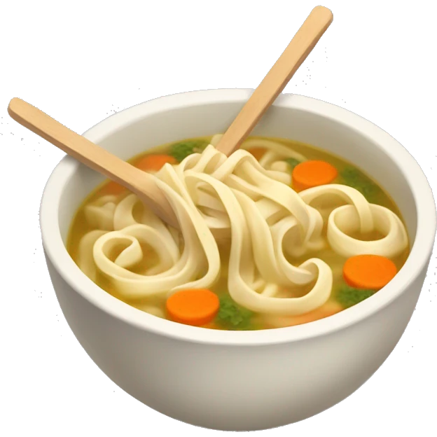 Chicken noodle soup  emoji