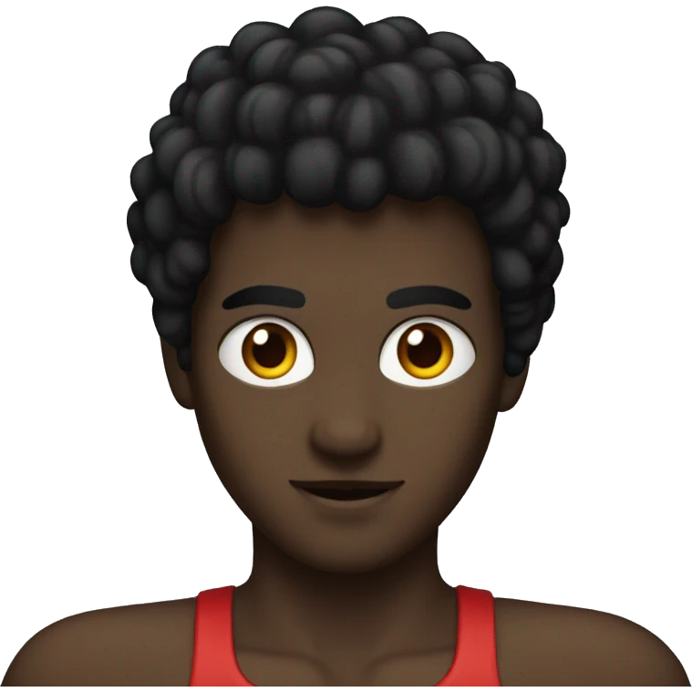 Pantera negra con ojos rojos emoji