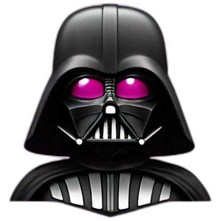 Dark vador pink emoji