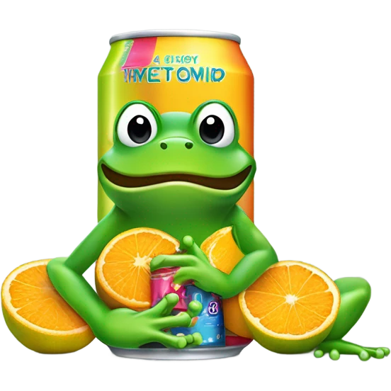 Fruity frog Energy Drink  emoji