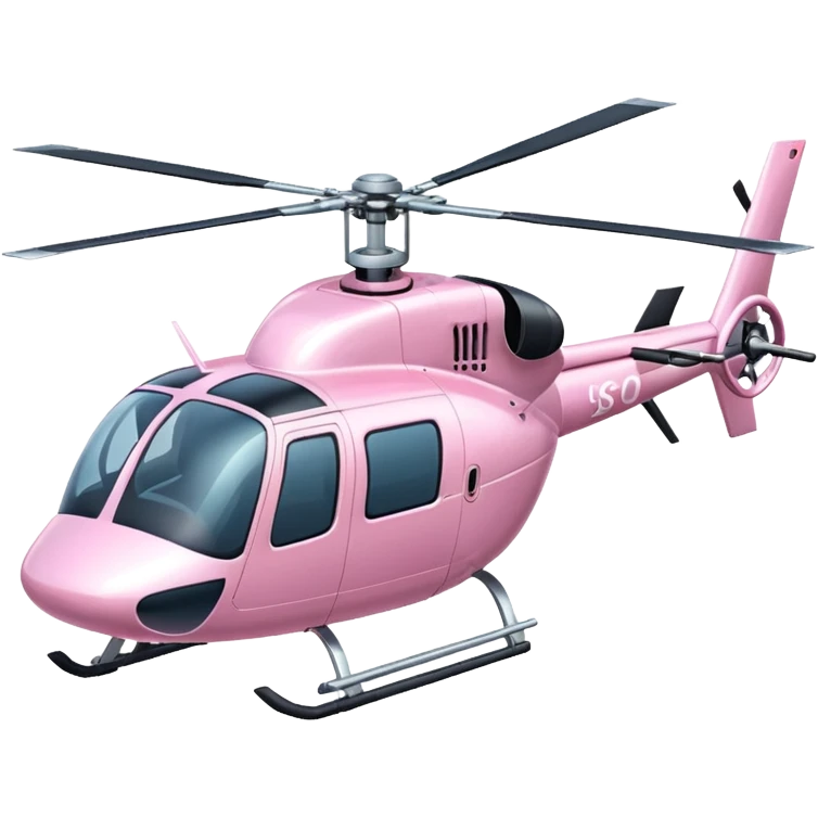 Light pink very big helicopter emoji