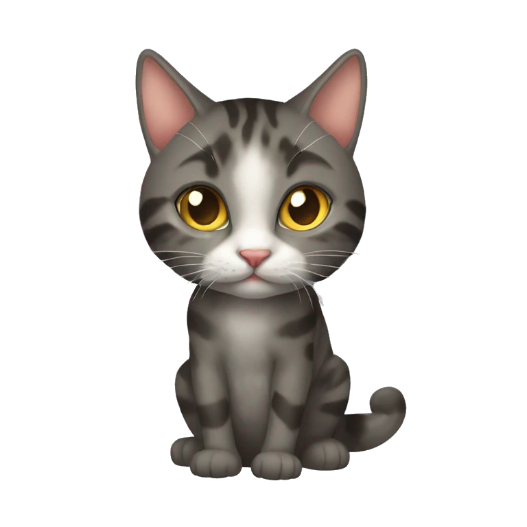 Кошка с бантиком emoji