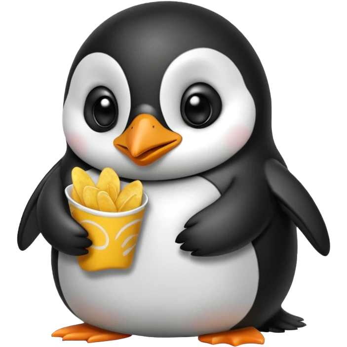 Cips yiyen penguen emoji