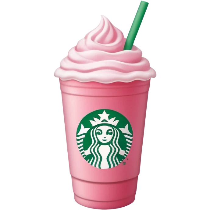 Bebida Starbucks de frutilla emoji