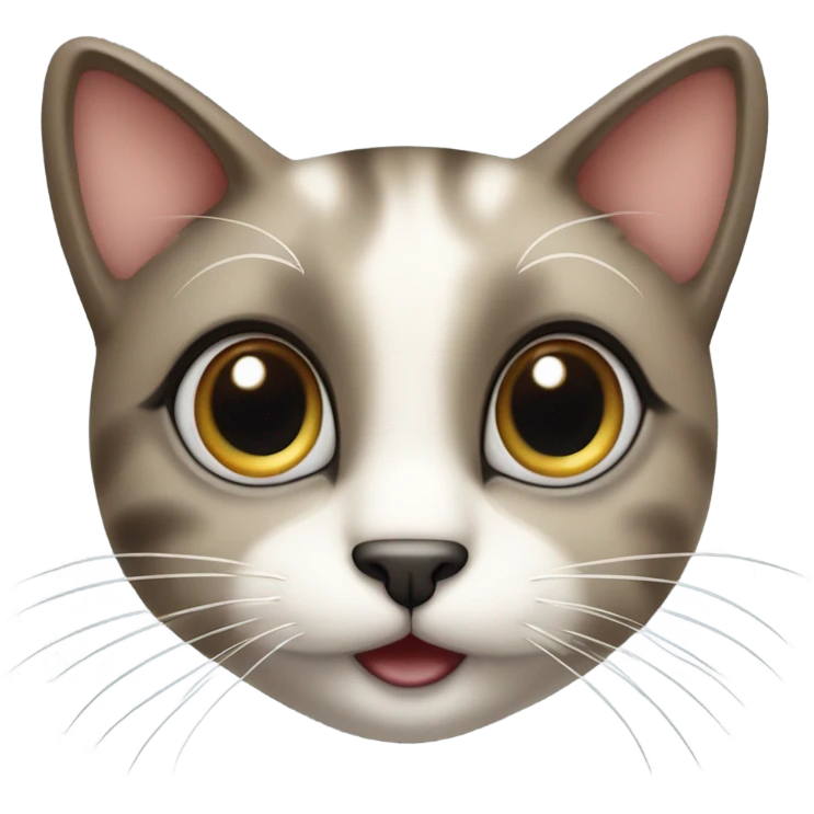 Coquette cat emoji