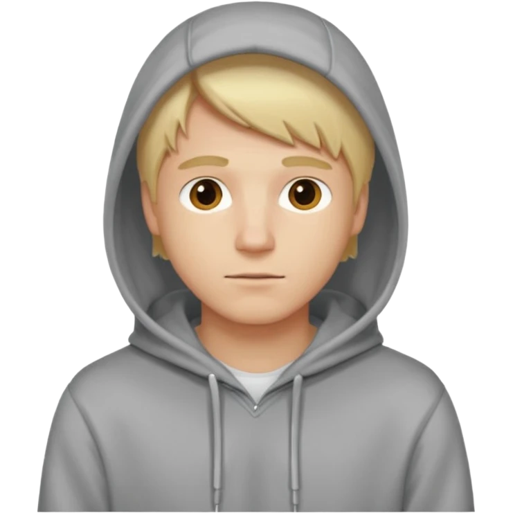 i understand, men in blond with hoodie emoji