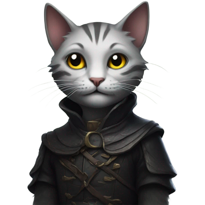 Cat in dark fantasy emoji