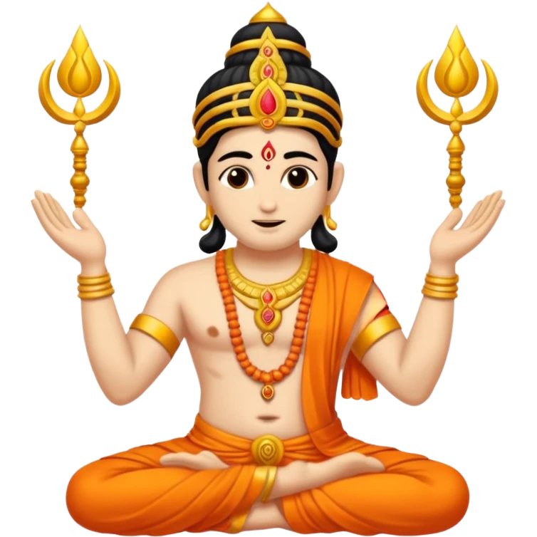 hindu god begins of maing miraclous karma making of humans emoji