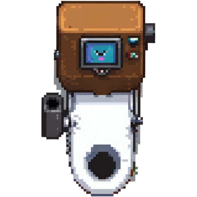 skibidi toilet character, toilet with camera head emoji