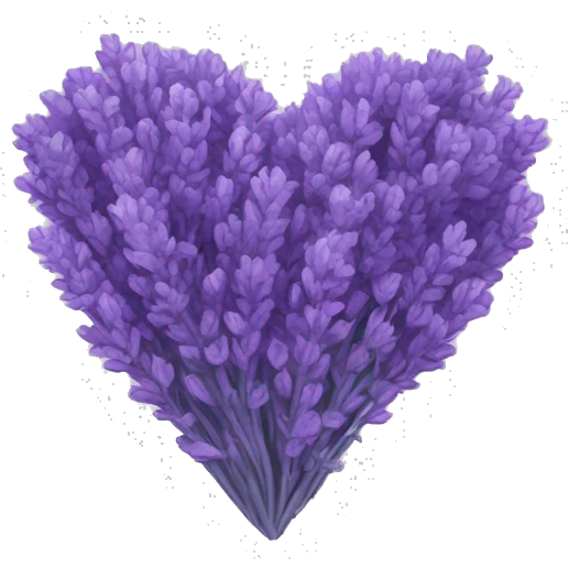 Lavender heart emoji