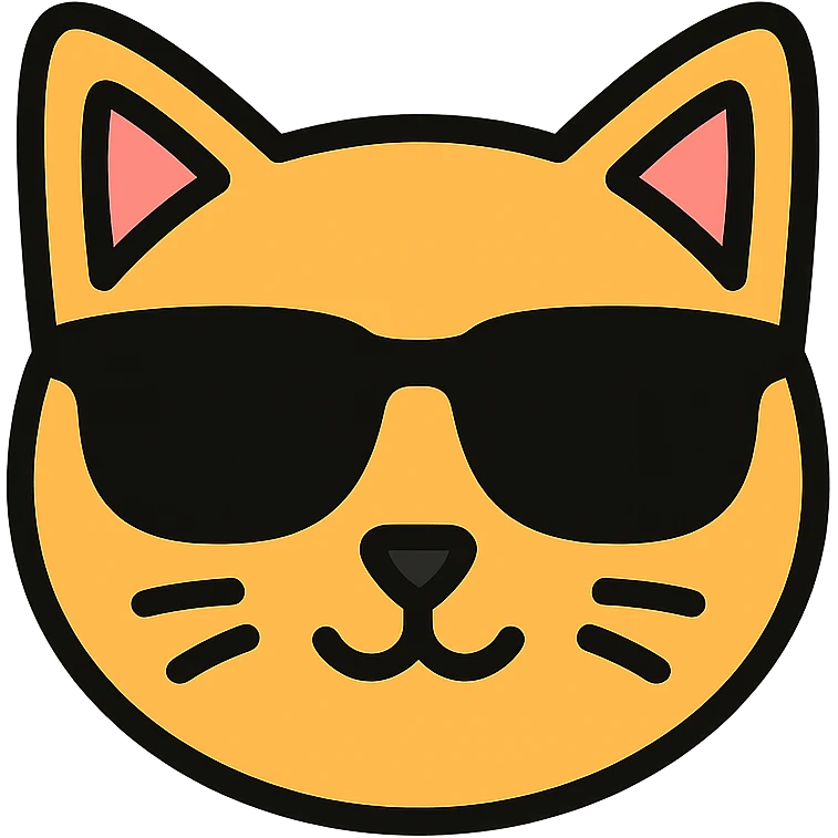 cat wearing sunglasses emoji