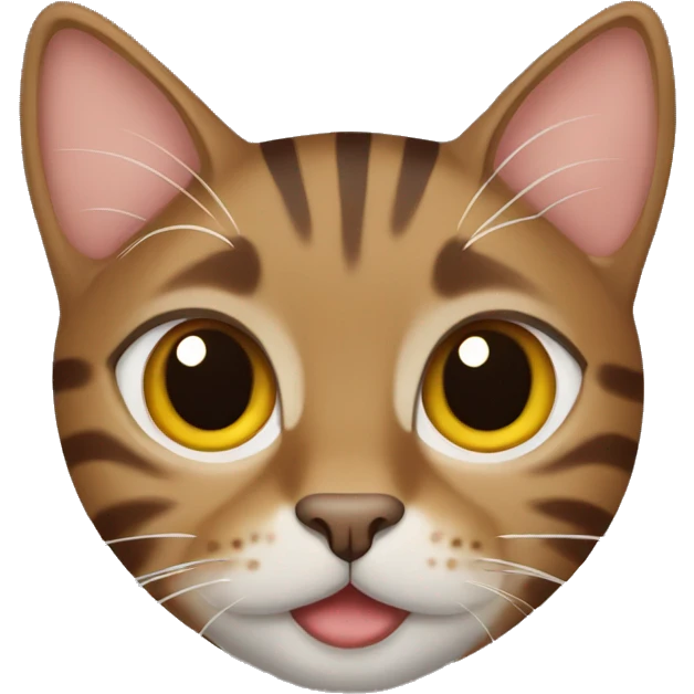 Brown tabby cat emoji