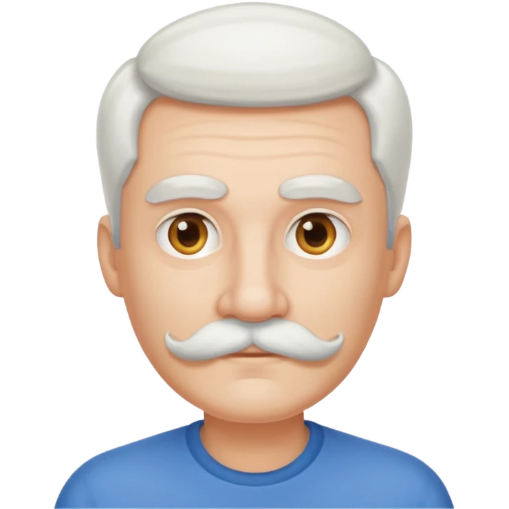 white moustachhe emoji