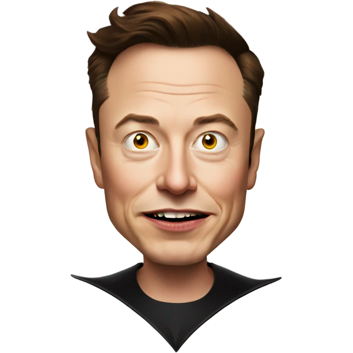 Elon musk as a devil emoji