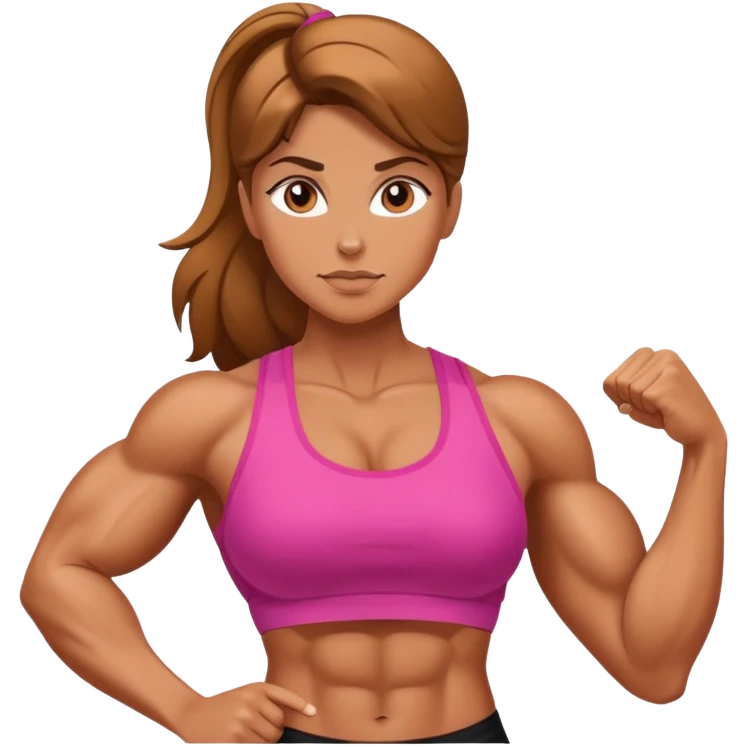 female strength training emoji