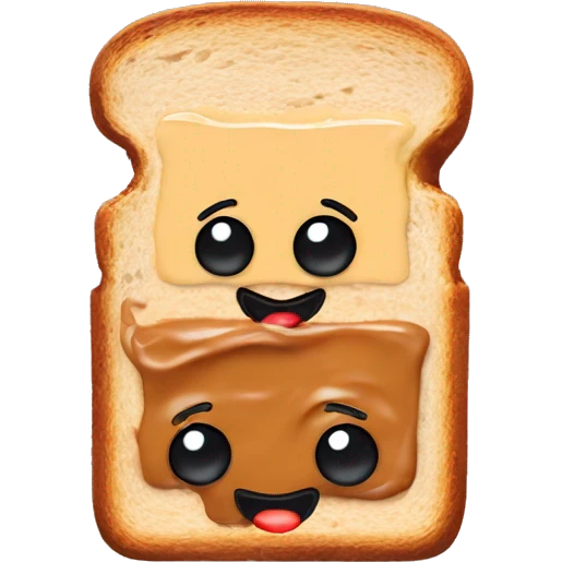 1 tost on the top is peanut butter & on the top are berries  emoji