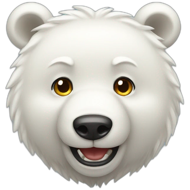rofl white bear emoji