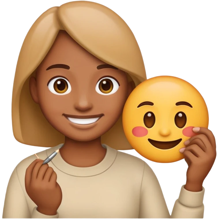 Artist creating an emoji emoji