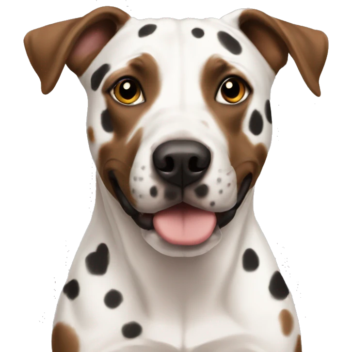 Spotted pit mix  emoji