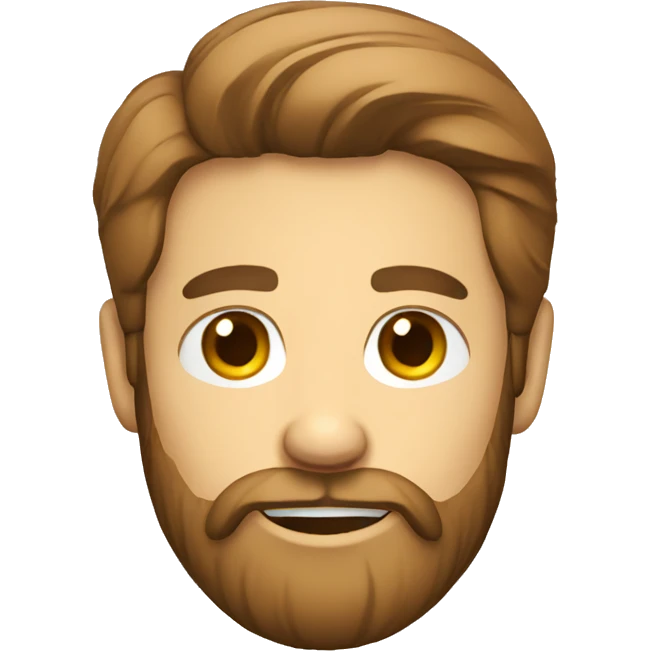 friendly bearded man in shirt emoji