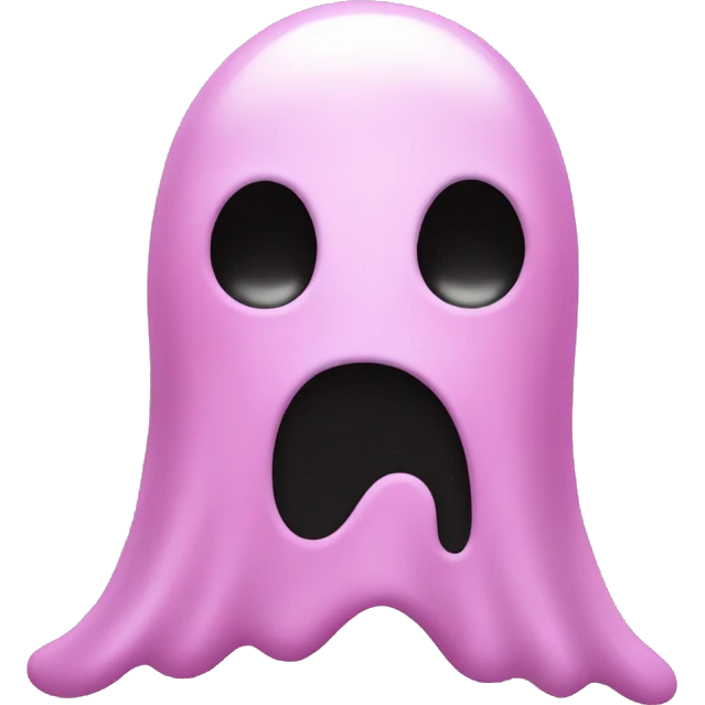 Pink ghost emoji
