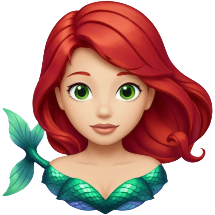 ariel Princess with fin emoji