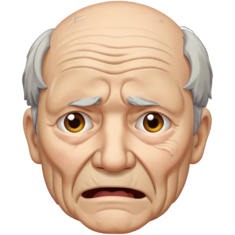 old man crying emoji