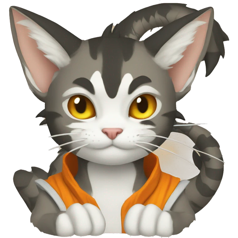 dragon goku cat emoji