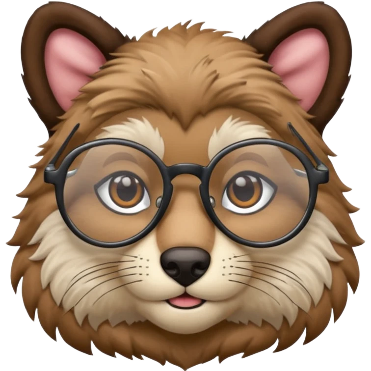 animal wtih glasses emoji
