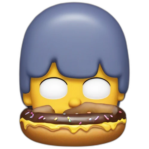 Omer Simpson mange un Donut emoji