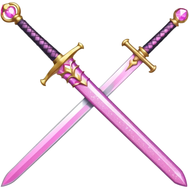 Glitter Sword Pink emoji