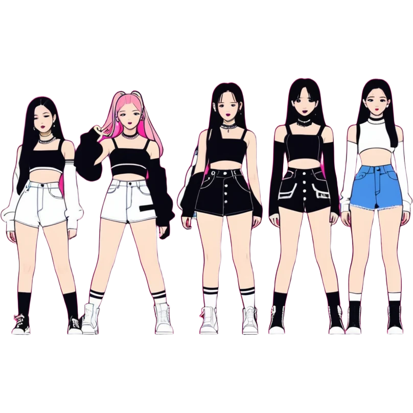 Blackpink on the stage emoji