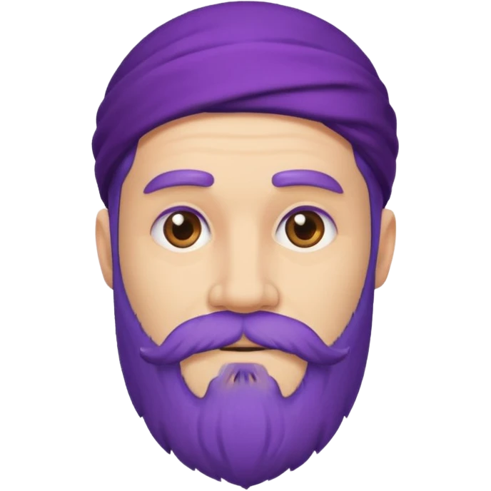 purple bearded man emoji