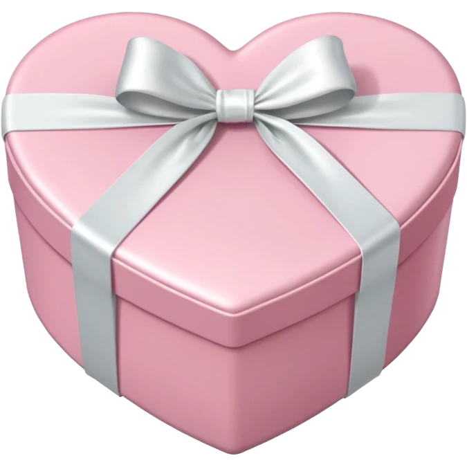 heart shaped light pink gift box, with many chocolates in it emoji