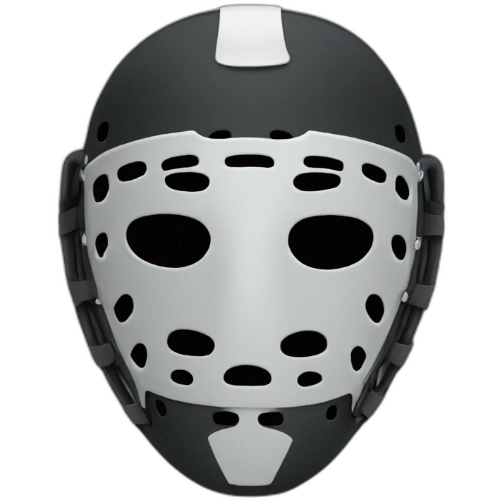 Black hockey mask  emoji