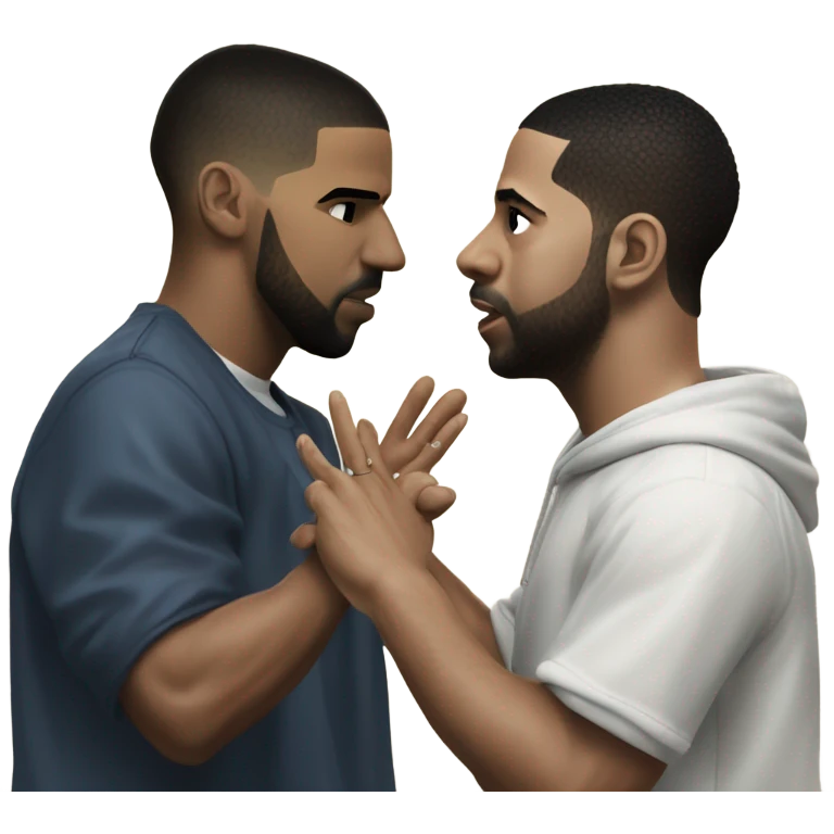 Drake slapping Kendrick Lamar ￼ emoji
